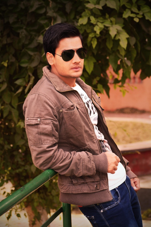 fashion man clothing model